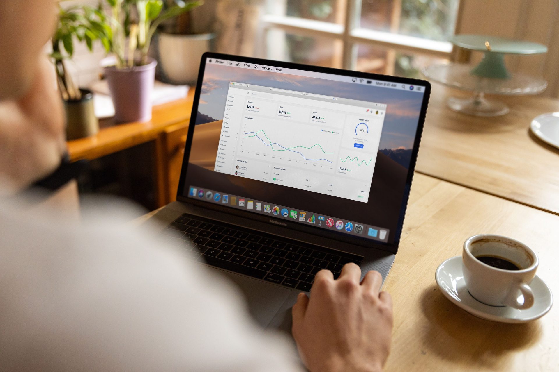 Technology platform dashboard showing analytics and operational insights.
